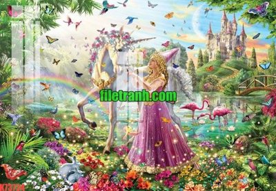 File in trần File gốc in tranh nền tường tổng hợp K73734 (file gốc) phong thủy