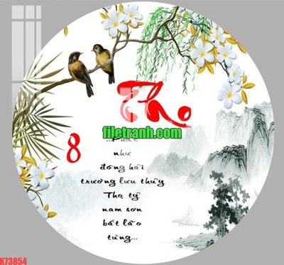 File in ấn File gốc in tranh nền tường tổng hợp K73854 (bản gốc) chất lượng cao