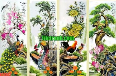 File gốc File gốc in tranh nền tường tổng hợp K73902 (vector) cho in ấn