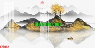 File gốc File gốc in tranh nền tường tổng hợp K73942 (AI/EPS) cho in ấn