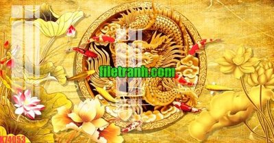 File gốc File gốc in tranh nền tường tổng hợp K74053 (in lụa) tranh thuận buồm