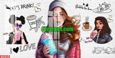 File tranh in tráng gương File gốc in tranh nền tường tổng hợp K74104 (siêu nét)