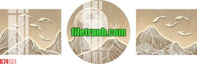 Tải file File gốc in tranh nền tường tổng hợp K74131 (gốc) in tranh tráng gương