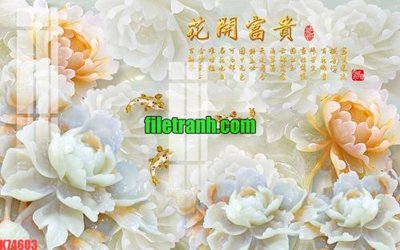 File gốc in mica File gốc in tranh nền tường tổng hợp K74603 chất lượng