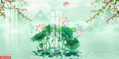 Ảnh gốc File gốc in tranh nền tường tổng hợp K74658 (siêu chi tiết) để in ấn