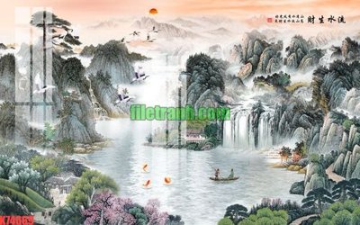 File tranh File gốc in tranh nền tường tổng hợp K74669 (bản gốc) treo quán cafe