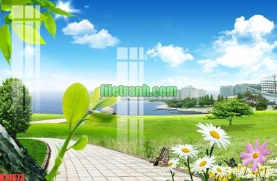 File gốc File gốc in tranh nền tường tổng hợp K74673 (in tráng gương) ốp tường