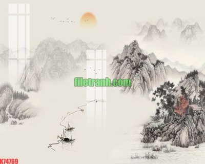 File tranh ảnh gốc File gốc in tranh nền tường tổng hợp K74769 dùng cho in khổ lớn