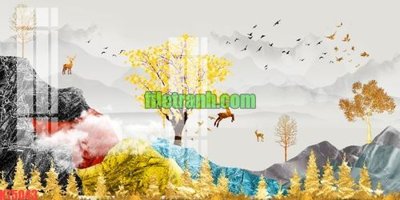 Tải file gốc File gốc in tranh nền tường tổng hợp K75043 (in khổ lớn) không mờ