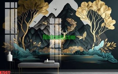 File ảnh File gốc in tranh nền tường tổng hợp K75077 (gốc) trang trí khách sạn