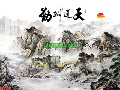 File tranh in trần 3D File gốc in tranh nền tường tổng hợp K75108 (ảnh gốc)