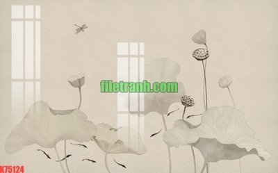 Tải file File gốc in tranh nền tường tổng hợp K75124 (gốc) làm tranh trang trí