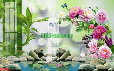 Ảnh gốc File gốc in tranh nền tường tổng hợp K75127 (siêu chi tiết) để in ấn