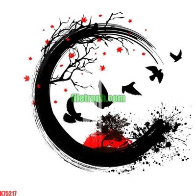 File tranh ảnh gốc File gốc in tranh nền tường tổng hợp K75217 dùng cho in khổ lớn