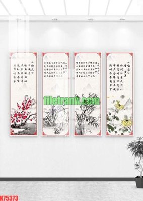 File tranh File gốc in tranh nền tường tổng hợp K75373 (gốc) in backlit film