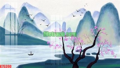 File tranh File gốc in tranh nền tường tổng hợp K75390 (gốc) chủ đề động vật