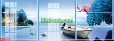 File in lụa File gốc in tranh nền tường tổng hợp K75401 (phong cảnh) File gốc in tranh nền tường tổng hợp K75401