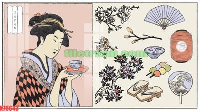 File gốc File gốc in tranh nền tường tổng hợp K75643 (phiên bản chuẩn) để in ấn