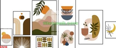 File tranh gốc File gốc in tranh nền tường tổng hợp K75710 (bản quyền) file PSD