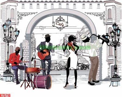 Hình ảnh file gốc File gốc in tranh nền tường tổng hợp K75716 cho in UV