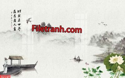 Ảnh gốc File tranh gốc dán tường hươu nai sừng K76013 (độ nét cao) in mica