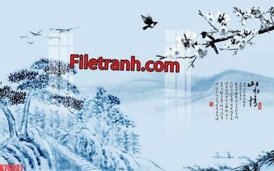 File tranh ảnh gốc File tranh gốc dán tường hươu nai sừng K76021 dùng cho in khổ lớn