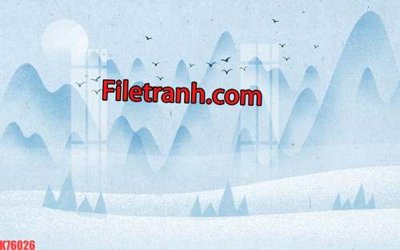 Tệp tin gốc File tranh gốc dán tường hươu nai sừng K76026 (chất lượng cao) File tranh gốc dán tường hươu nai sừng K76026