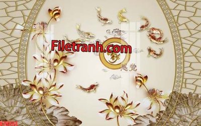 File gốc File tranh gốc dán tường hươu nai sừng K76034 (in ấn) không giới hạn