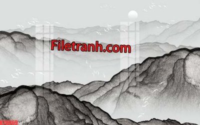 Tải file File tranh gốc dán tường hươu nai sừng K76069 (gốc) làm file thiết kế