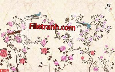 Tải file File tranh gốc dán tường hươu nai sừng K76071 (gốc) chủ đề tâm linh