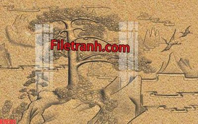 File gốc File tranh gốc dán tường hươu nai sừng K76101 (chủ đề hiện đại) trang trí