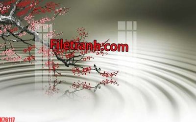 Chi tiết file ảnh File tranh gốc dán tường hươu nai sừng K76117 sắc nét