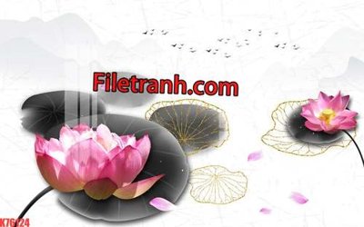 File ảnh File tranh gốc dán tường hươu nai sừng K76124 (gốc) in Hiflex