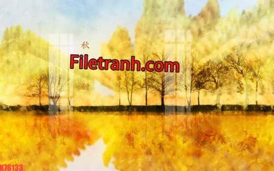 Download file File tranh gốc dán tường hươu nai sừng K76133 (chuẩn in) File tranh gốc dán tường hươu nai sừng K76133