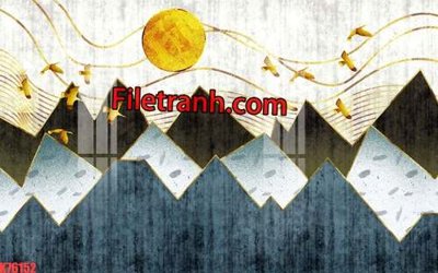 Tải file File tranh gốc dán tường hươu nai sừng K76152 (gốc) làm file quảng cáo