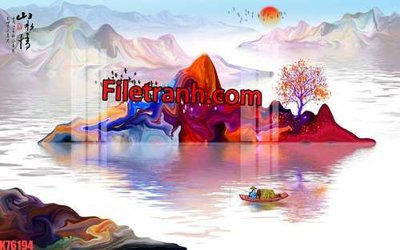 File PSD File tranh gốc dán tường hươu nai sừng K76194 (nguyên bản) cho thiết kế