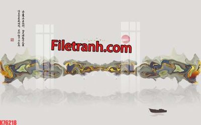 Tải file File tranh gốc dán tường hươu nai sừng K76218 (gốc) chủ đề tâm linh