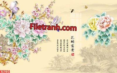 File gốc File tranh gốc dán tường hươu nai sừng K76224 (vector) cho in ấn