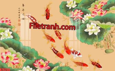 File tranh gốc File tranh gốc dán tường hươu nai sừng K76250 (bản quyền) Filetranh.com