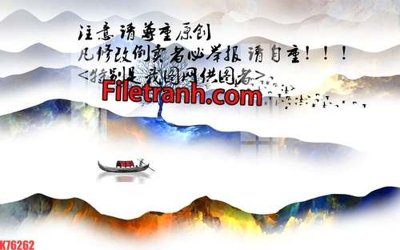 Download file tranh File tranh gốc dán tường hươu nai sừng K76262 (file gốc PSD)