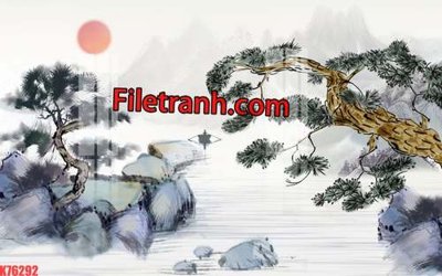 Tải file gốc File tranh gốc dán tường hươu nai sừng K76292 (in không vỡ ảnh)