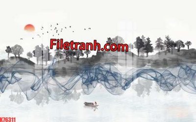 File tranh gốc File tranh gốc dán tường hươu nai sừng K76311 (bản đẹp) độc quyền