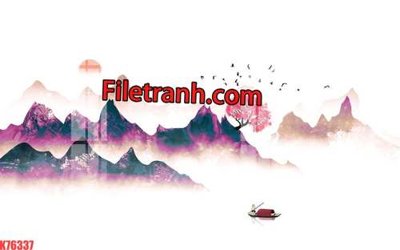 File PSD File tranh gốc dán tường hươu nai sừng K76337 (gốc) nhiều lớp (multi-layer)