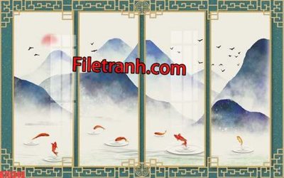 File PSD File tranh gốc dán tường hươu nai sừng K76349 (nguyên bản) cho thiết kế