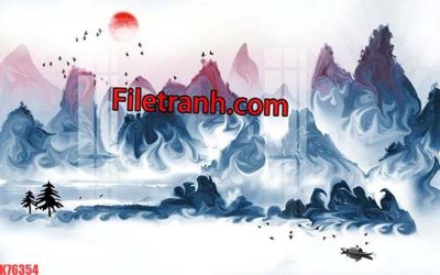 File gốc File tranh gốc dán tường hươu nai sừng K76354 (chủ đề hiện đại) trang trí