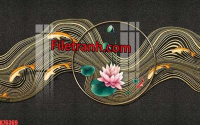 Tải file File tranh gốc dán tường hươu nai sừng K76369 (gốc) in ấn chất lượng