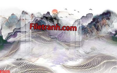 Download file File tranh gốc dán tường hươu nai sừng K76370 (chuẩn in) File tranh gốc dán tường hươu nai sừng K76370