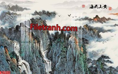 File tranh File tranh gốc dán tường hươu nai sừng K76392 (bản gốc) treo quán cafe