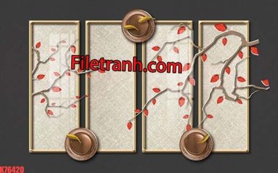 File tranh File tranh gốc dán tường hươu nai sừng K76420 (ảnh gốc) không bị mờ