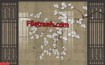 File tranh gốc File tranh gốc dán tường hươu nai sừng K76439 (bản quyền) file PSD